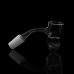 Honey Bevel Deep Bowl Quartz Banger 45 Degree BL Black BG 1