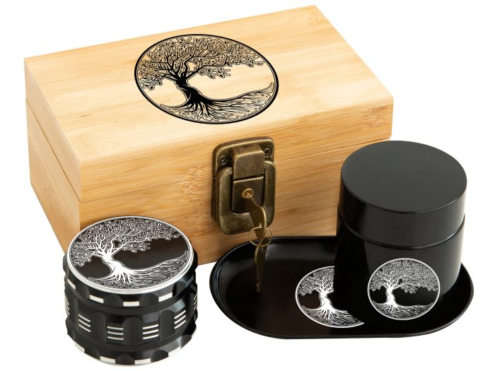 Kozo Small Wooden Stash Box – Tree Of Life