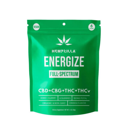 Hempzilla HZ 6ct Energize Gummy 1 Unit 1