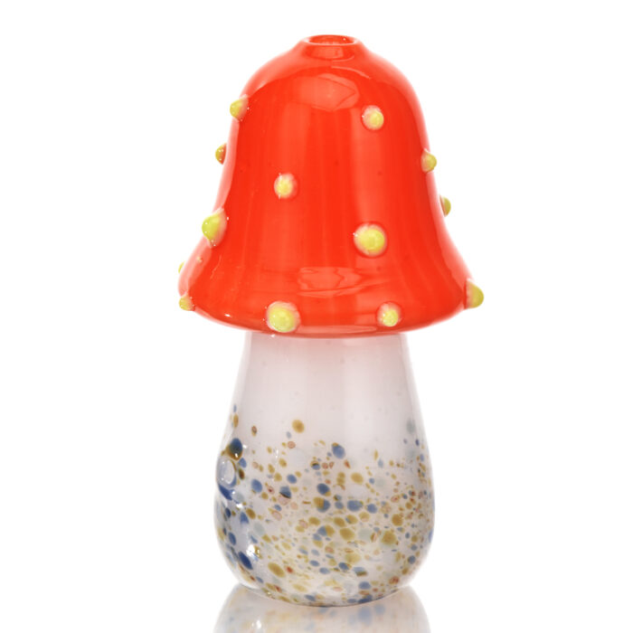 EG Glass BSH06 Mushroom Hand Pipe Rainbow Series 4.3 ORANGE.jpg