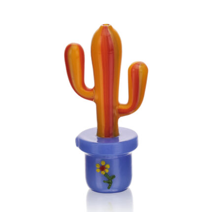 EG Glass BSH15 Bonsai Series Potted Wig Wag Cactus Hand Pipe BLUE.jpg