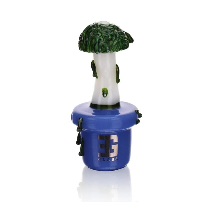 EG Glass BSH20 Potted Green Brain Mushroom Hand Pipe BLUE 1 1.jpg