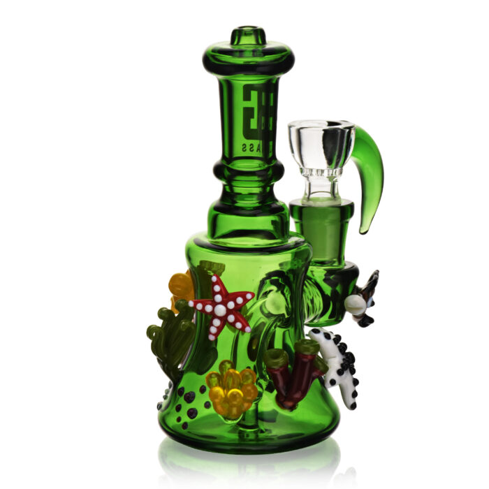 EG Glass EG 61 Mini Sea Life Rig 5.6 Transparent GREEN 1.jpg