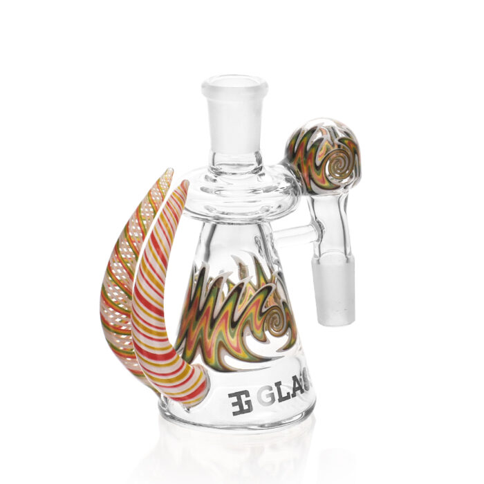 EG Glass EGA03 EG Flame Horn Ash Catcher GREEN 1.jpg