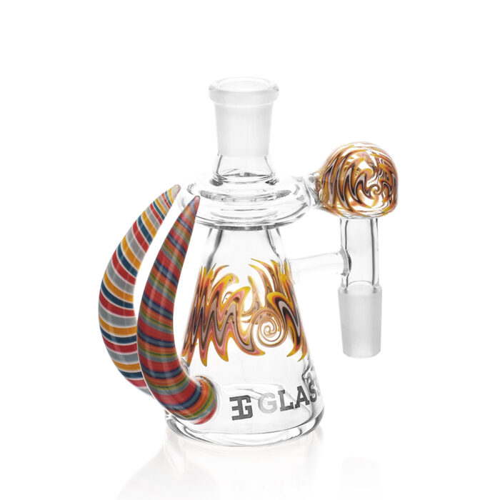 EG Glass EGA03 EG Flame Horn Ash Catcher RED 1.jpg