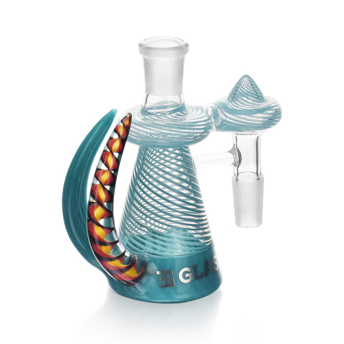EG Glass EGA05 Bright Wig Wag Horn Triangular Ash Catcher Light Blue.jpg