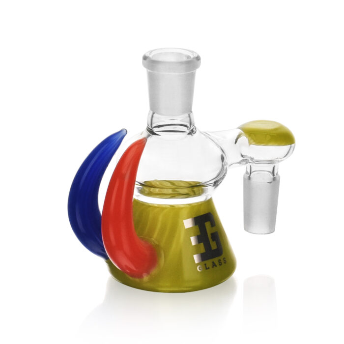 EG Glass EGA10 Bright Horn Ash Catcher GREEN.jpg