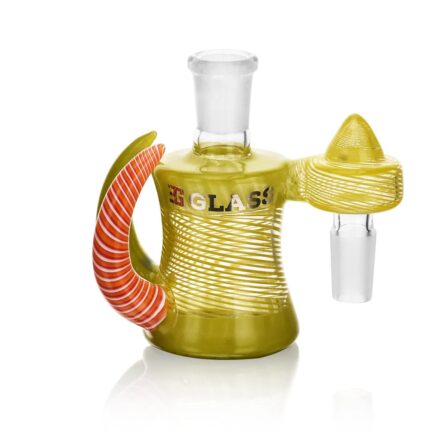 EG Glass EGA11 EG Bright Wig Wag Horn Ash Catcher Green.jpg