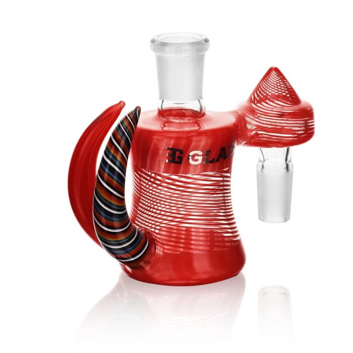 EG Glass EGA11 EG Bright Wig Wag Horn Ash Catcher RED.jpg