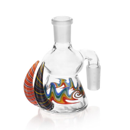 EG Glass EGA24 EG Wig Wag Flame Horn Ash Catcher BLUE.jpg