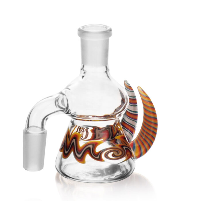 EG Glass EGA24 EG Wig Wag Flame Horn Ash Catcher Central White.jpg