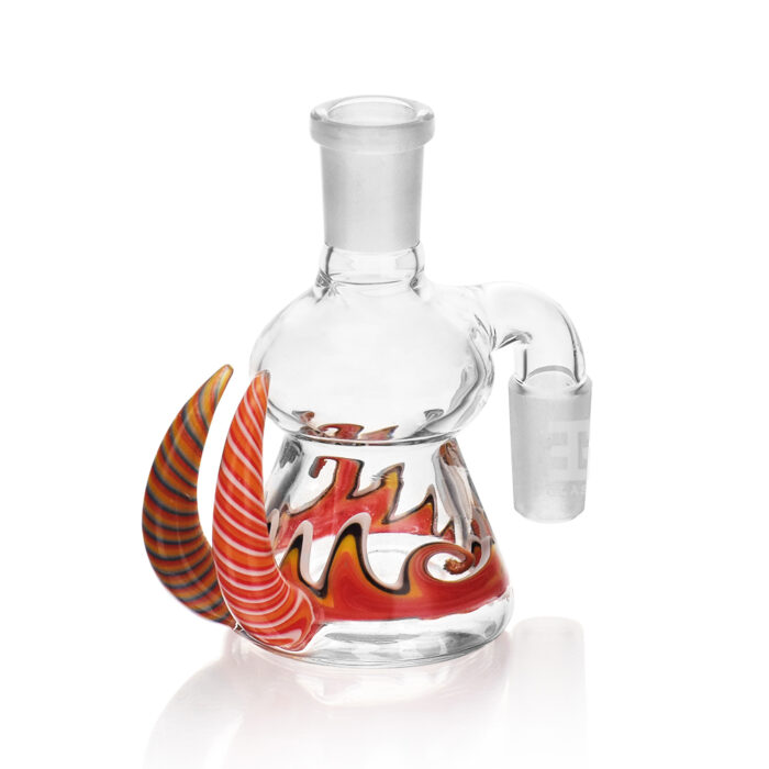 EG Glass EGA24 EG Wig Wag Flame Horn Ash Catcher Orange.jpg