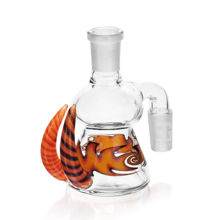 EG Glass EGA24 EG Wig Wag Flame Horn Ash Catcher Red.jpg