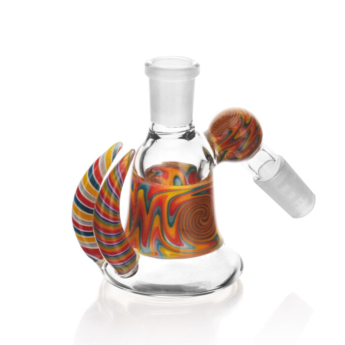 EG Glass EGA26 Wig Wag Body Horn Ash Catcher Orange 1.jpg