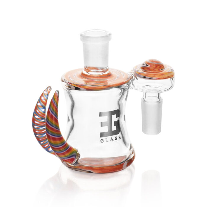 EG Glass EGA28 Wig Wag Top Bottom Ash Catcher Orange.jpg