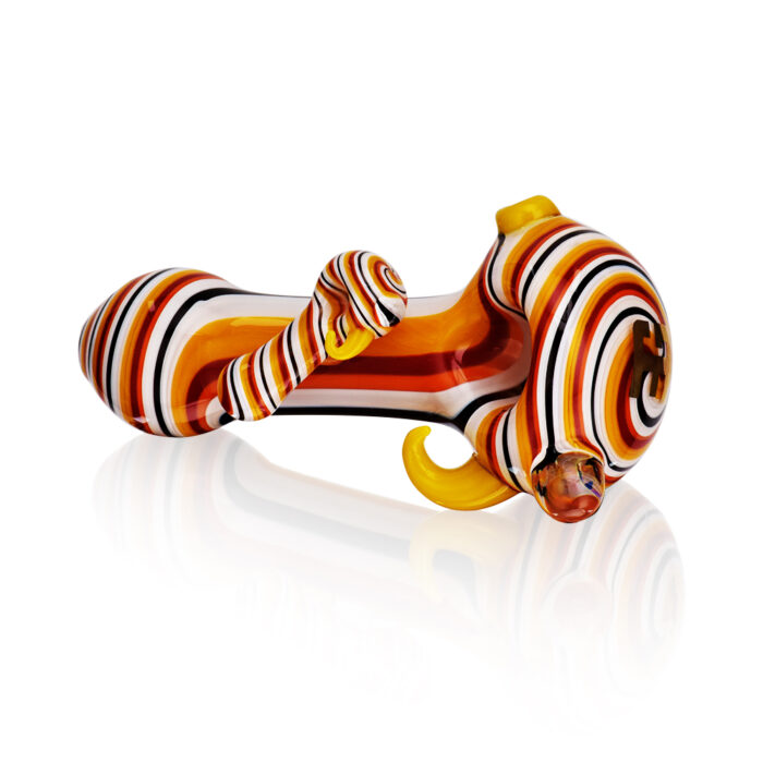 EG Glass EGH01 One Plus One Wig Wag Hand Pipe Yellow White.jpg