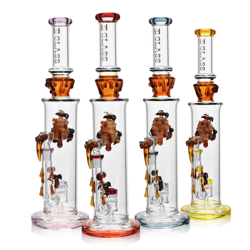 EG Glass Honeycomb Bee Drip Tube EG 78.jpg
