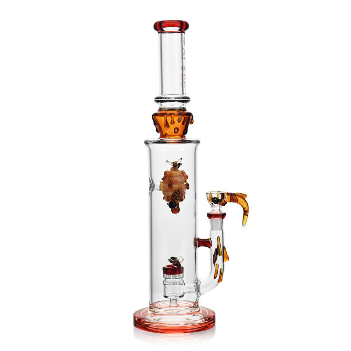 EG Glass Honeycomb Bee Drip Tube EG 78 RED.jpg