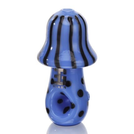 Eg Glass BSH03 EG Solid Mushroom Hand Pipe BLUE 1.jpg