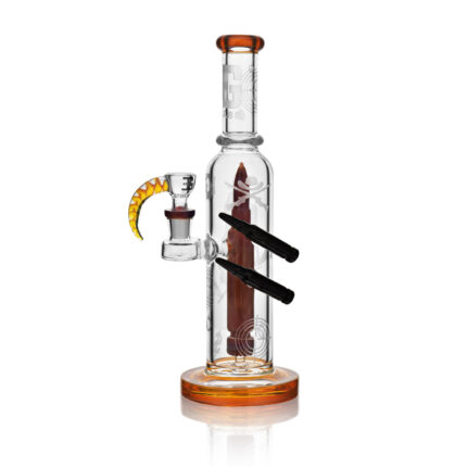 Eg Glass EG 37 Dual Bullet Tube 11.5 inches Transparent Yellow.jpg