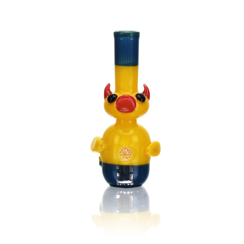 Eg Glass Egh26 Eg Horned Duck Hand Pipe Blue.jpg