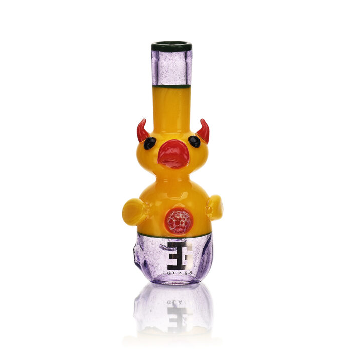 Eg Glass Egh26 Eg Horned Duck Hand Pipe Purple.jpg