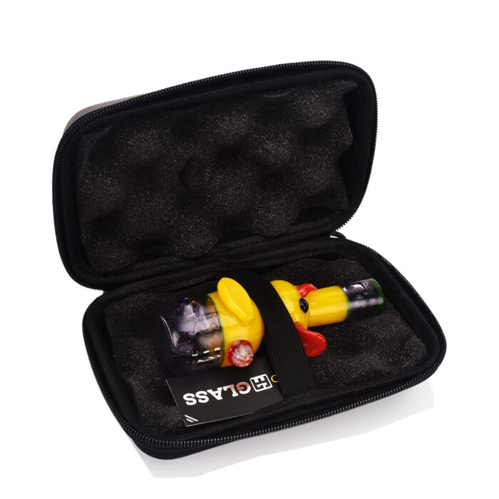 Eg Glass Egh26 Eg Horned Duck Hand Pipe With EG branded zip bag.jpg