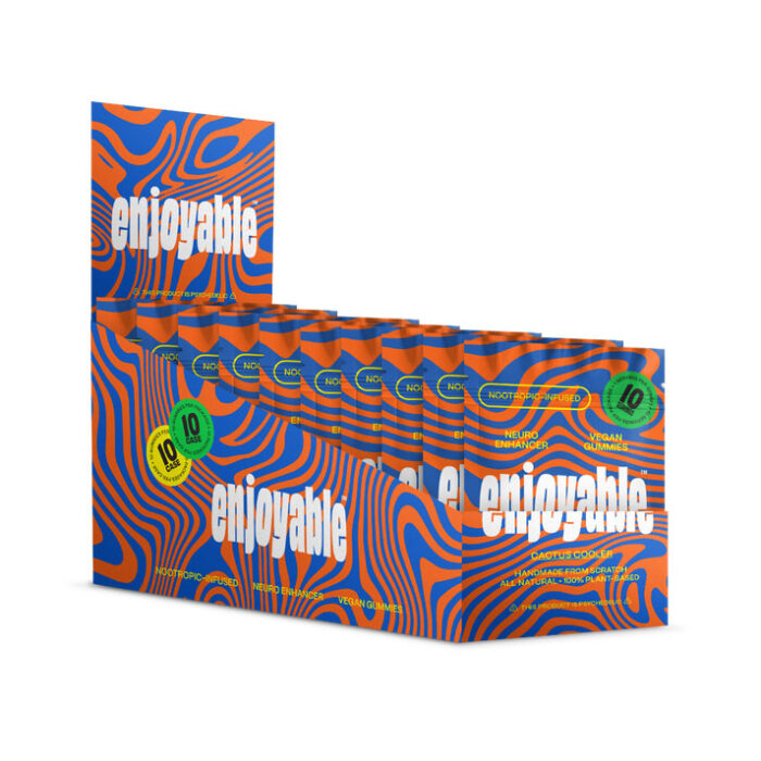 Enjoyable. Nootropics. Neuro Enhancer Gummies. Cactus Cooler. 10 Count. 1.41 OZ 40 G.jpg