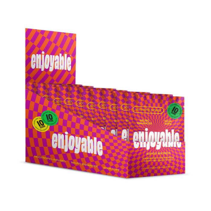 Enjoyable. Nootropics. Neuro Enhancer Sour Rope. Mango Madness. 0.77 OZ 22 G.jpg