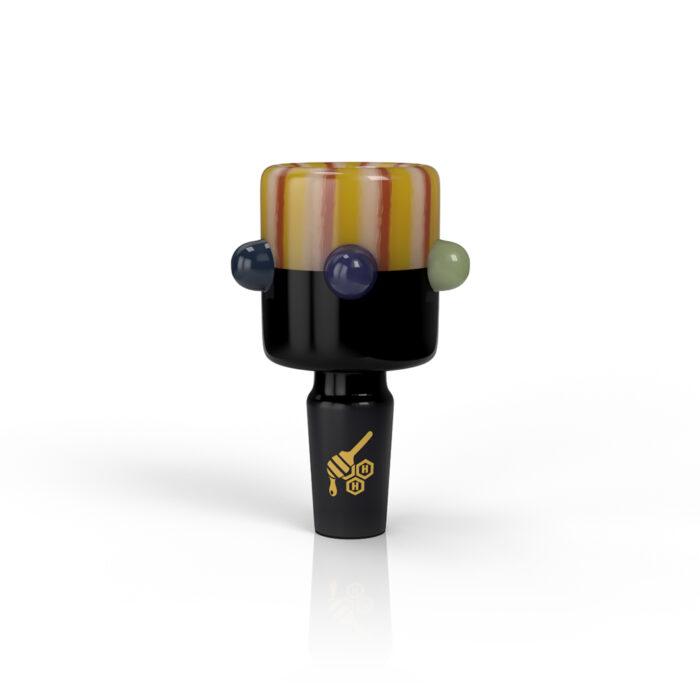 HONEYBEE HERB CANDY FLAME HEAD BONG BOWLORANGE BROWN.jpg