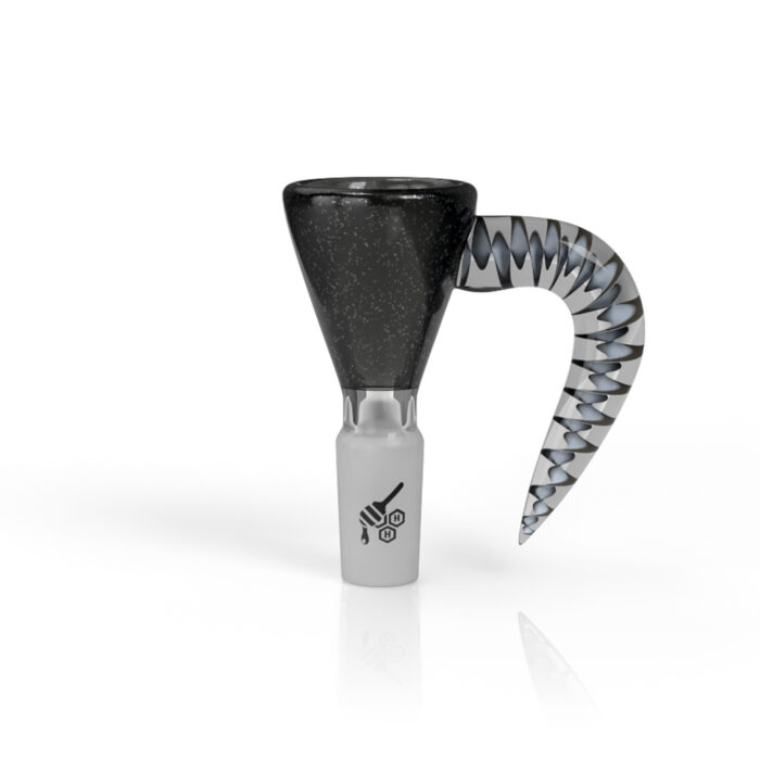 HONEYBEE HERB DICHRO GALAXY MARTINI WITH HORN PULL SLIDE BLUE 2.jpg