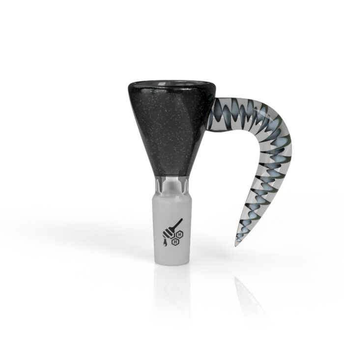 HONEYBEE HERB DICHRO GALAXY MARTINI WITH HORN PULL SLIDE GREEN 2.jpg