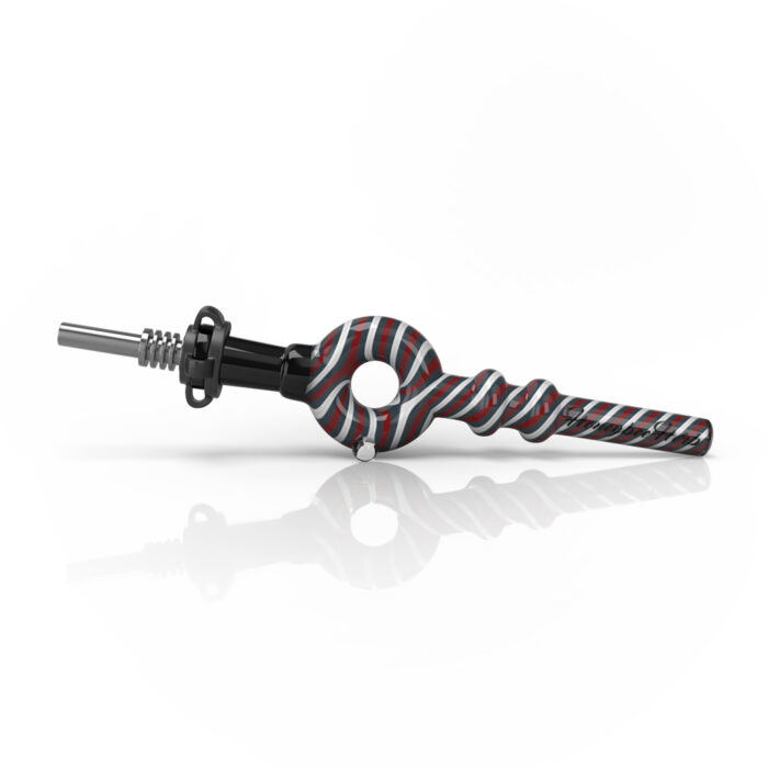 HONEYBEE HERB DONUT SWIRL STRIPPED NECTAR COLLECTORRED.jpg