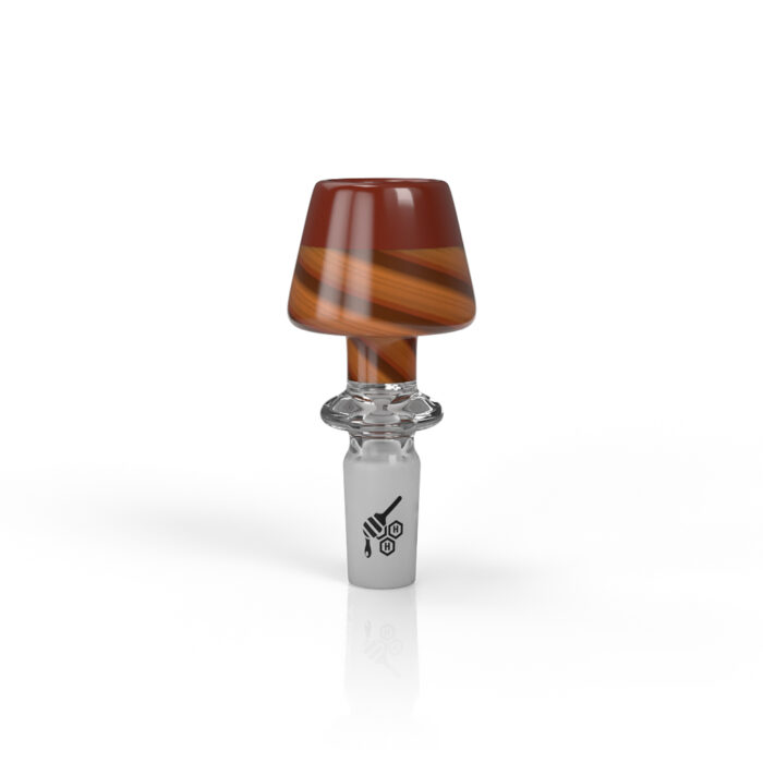 HONEYBEE HERB FIRE PIT TOP WHRIL BONG BOWL SLIDE RED YELLOW 1.jpg