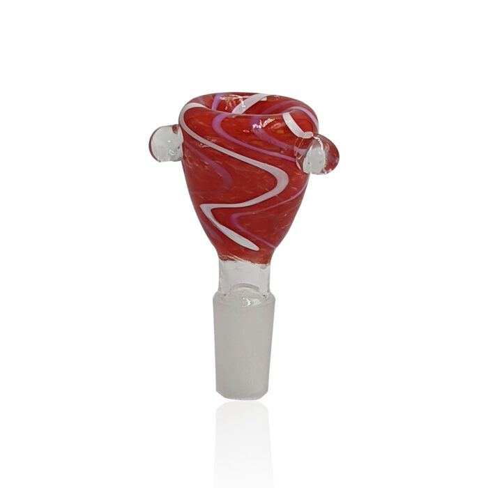 HONEYBEE HERB GLASS FLOWER BOWL FB 8REDWHITE 3.jpg