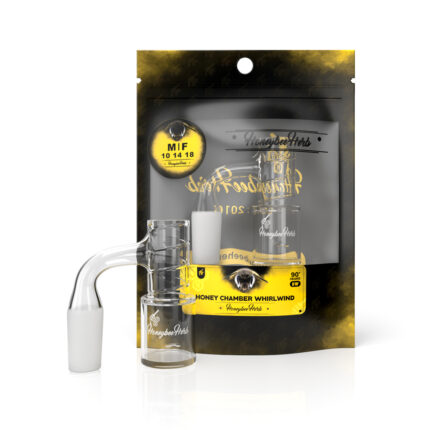 Honeybee Herb - Honey Chamber Whirlwind Quartz Banger - 90° Degree | Bl