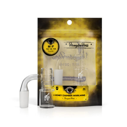 Honeybee Herb - Honey Chamber Whirlwind Quartz Banger - 90° Degree | Yl