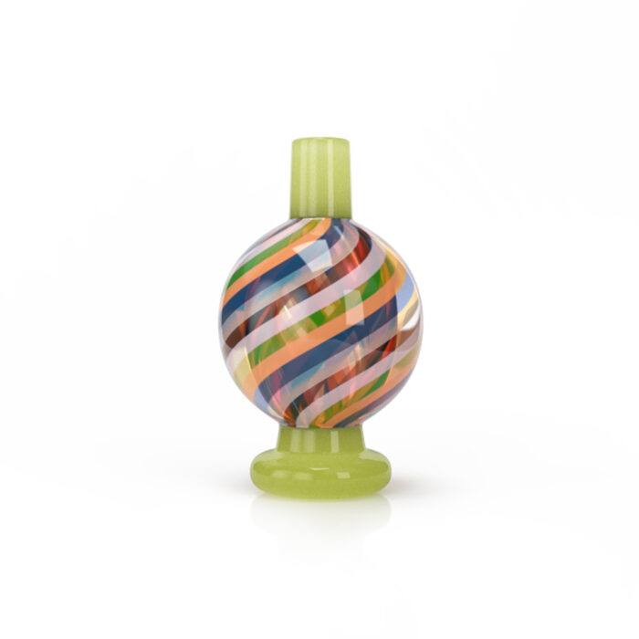 HONEYBEE HERB KALEIDOSCOPE BUBBLE CARB CAP GREEN 2.jpg