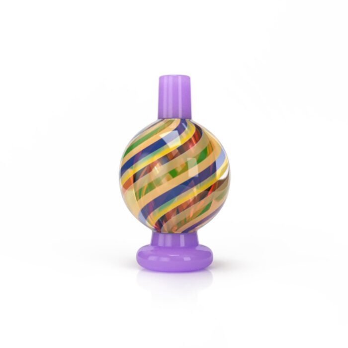 HONEYBEE HERB KALEIDOSCOPE BUBBLE CARB CAP PURPLE 1.jpg