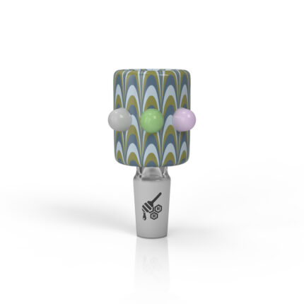 HONEYBEE HERB RIBBON LOOPED FLOWER BOWL GREEN BLUE.jpg