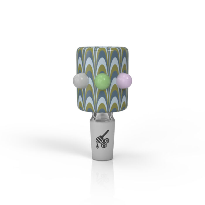 HONEYBEE HERB RIBBON LOOPED FLOWER BOWL GREEN BLUE.jpg
