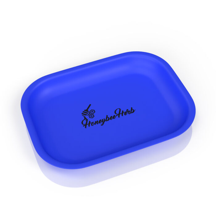 HONEYBEE HERB SILICONE DAB MAT TRAY BLUE MED.jpg