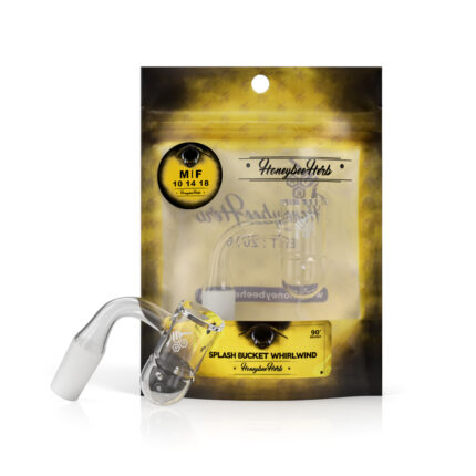 Honeybee Herb - Splash Bucket Whirlwind Quartz Banger - 90° Degree | Yl
