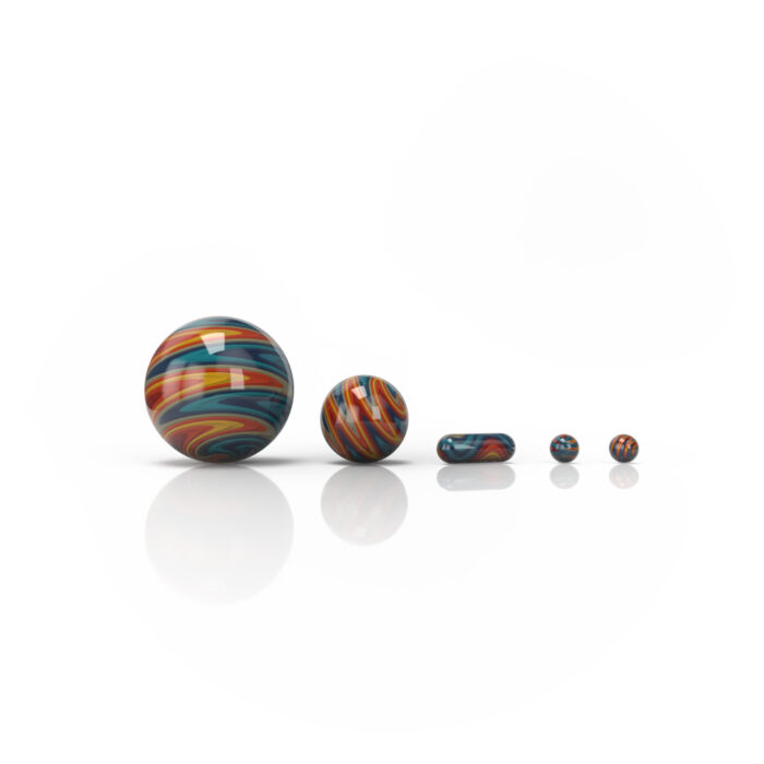 HONEYBEE HERB WIG WAG DAB MARBLE SETS 5 PIECE ORANGE BLUE 1.jpg