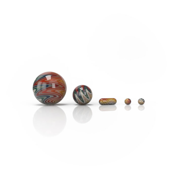 HONEYBEE HERB WIG WAG DAB MARBLE SETS 5 PIECEBLUERED 1.jpg