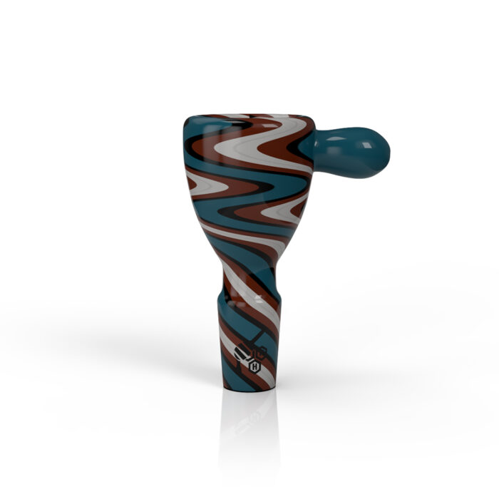 HONEYBEE HERB WIG WAG STRIPPED BONG BOWL PIECESBLUEWHITE 1.jpg
