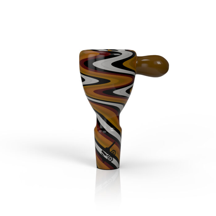 HONEYBEE HERB WIG WAG STRIPPED BONG BOWL PIECESYELLOWWHITE 1.jpg