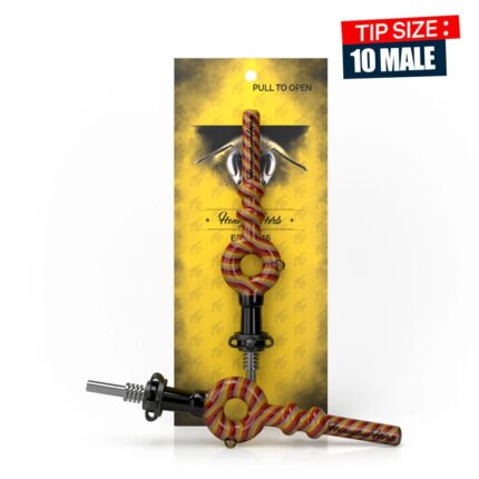 Honeybee Herb Donut Swirl Stripped Nectar Collector 2.jpg