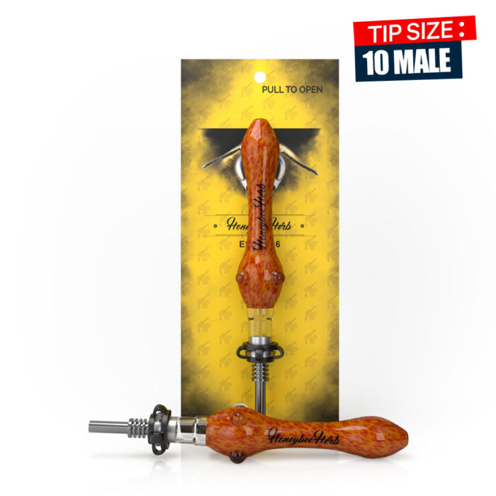 Honeybee Herb Speckled Glass Nectar Collector 1.jpg