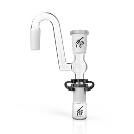 Honeybee Herb Swan Neck Glass Reclaim Catcher.jpg